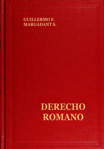derecho romano guillermo floris margadant book cover image
