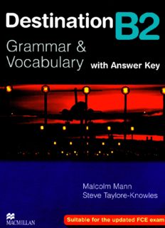 Destination B2. Grammar & Vocabulary with Answer Key image