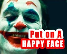 famous movie quotes : batman joker put on a happy face image