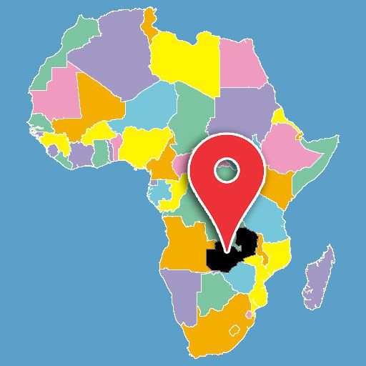 map of africa quiz - zambia-blank-map