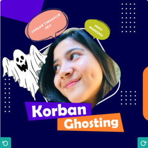 cara pasang twibbon korban ghosting png jpg gambar 3