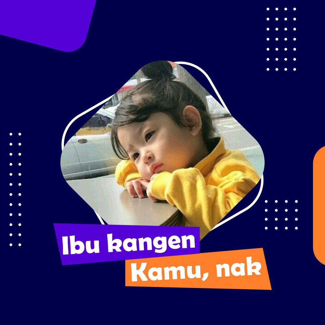 foto twibbon ibu kangen anak image