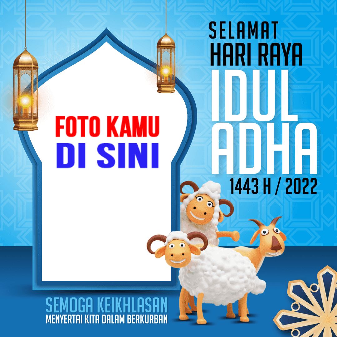 twibbon ucapan selamat Hari Raya Idul Adha 1443 H 2022 design 14 img