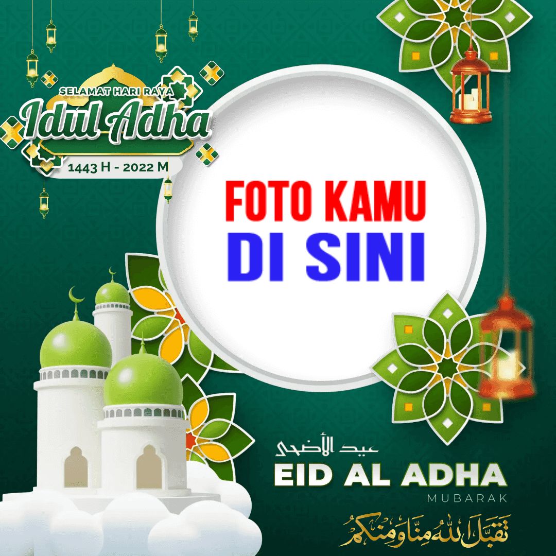 twibbon ucapan selamat Hari Raya Idul Adha 1443 H 2022 design 2 img