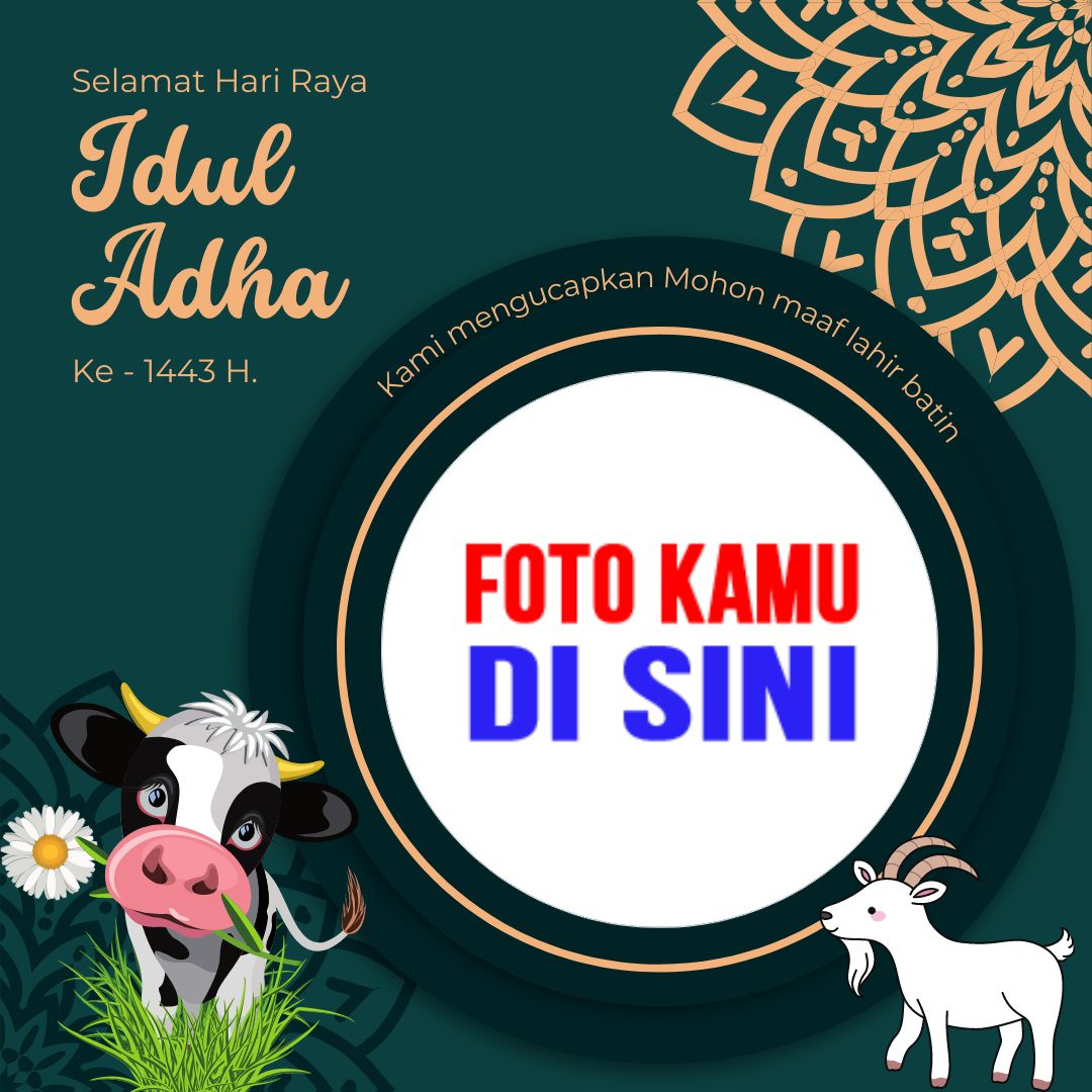 twibbon ucapan selamat Hari Raya Idul Adha 1443 H 2022 design 4 img