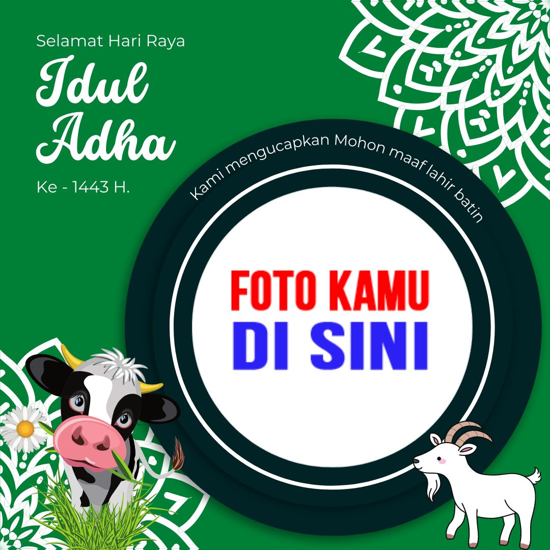 twibbon ucapan selamat Hari Raya Idul Adha 1443 H 2022 design 9 img