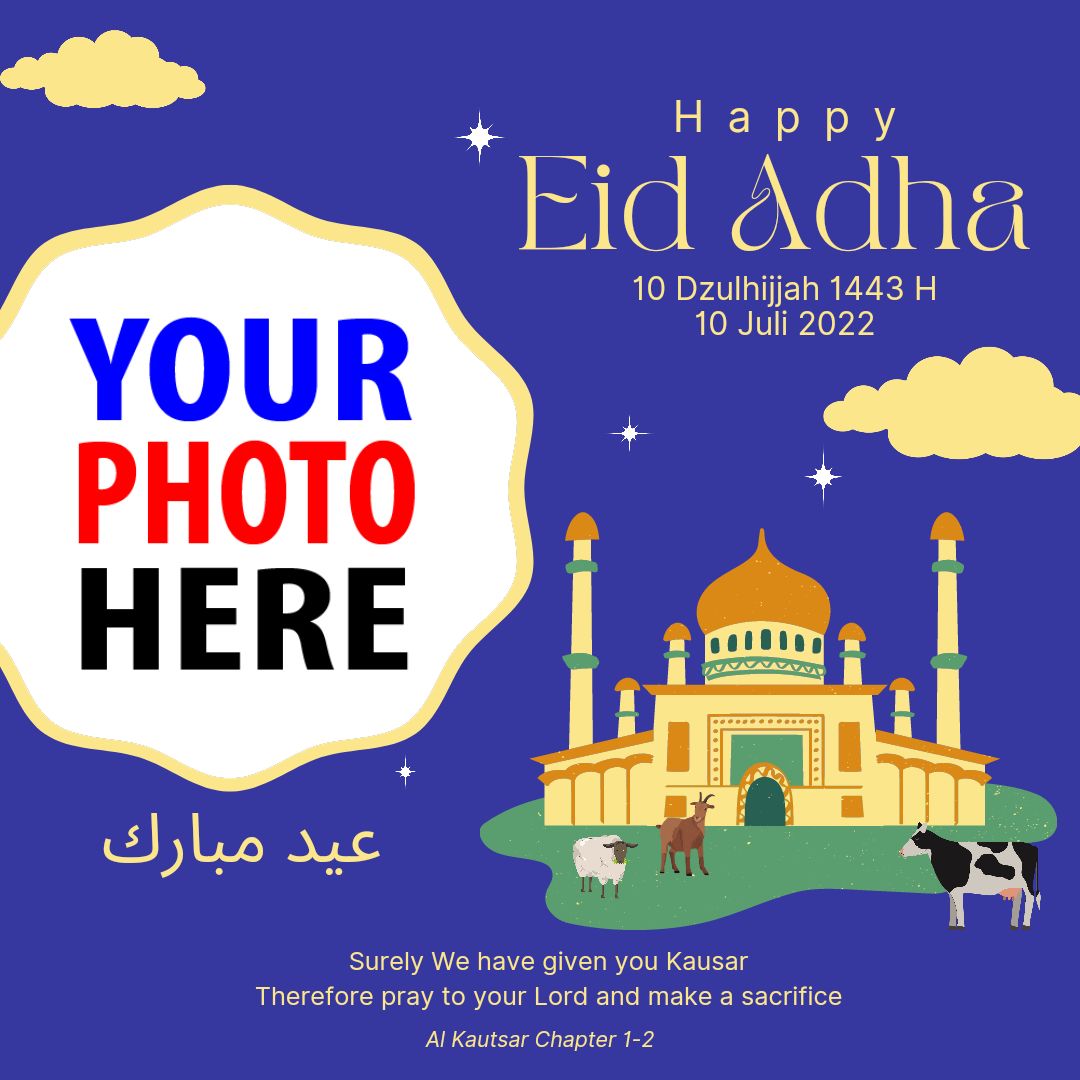 twibbon eid al adha greetings images frame design 6 img