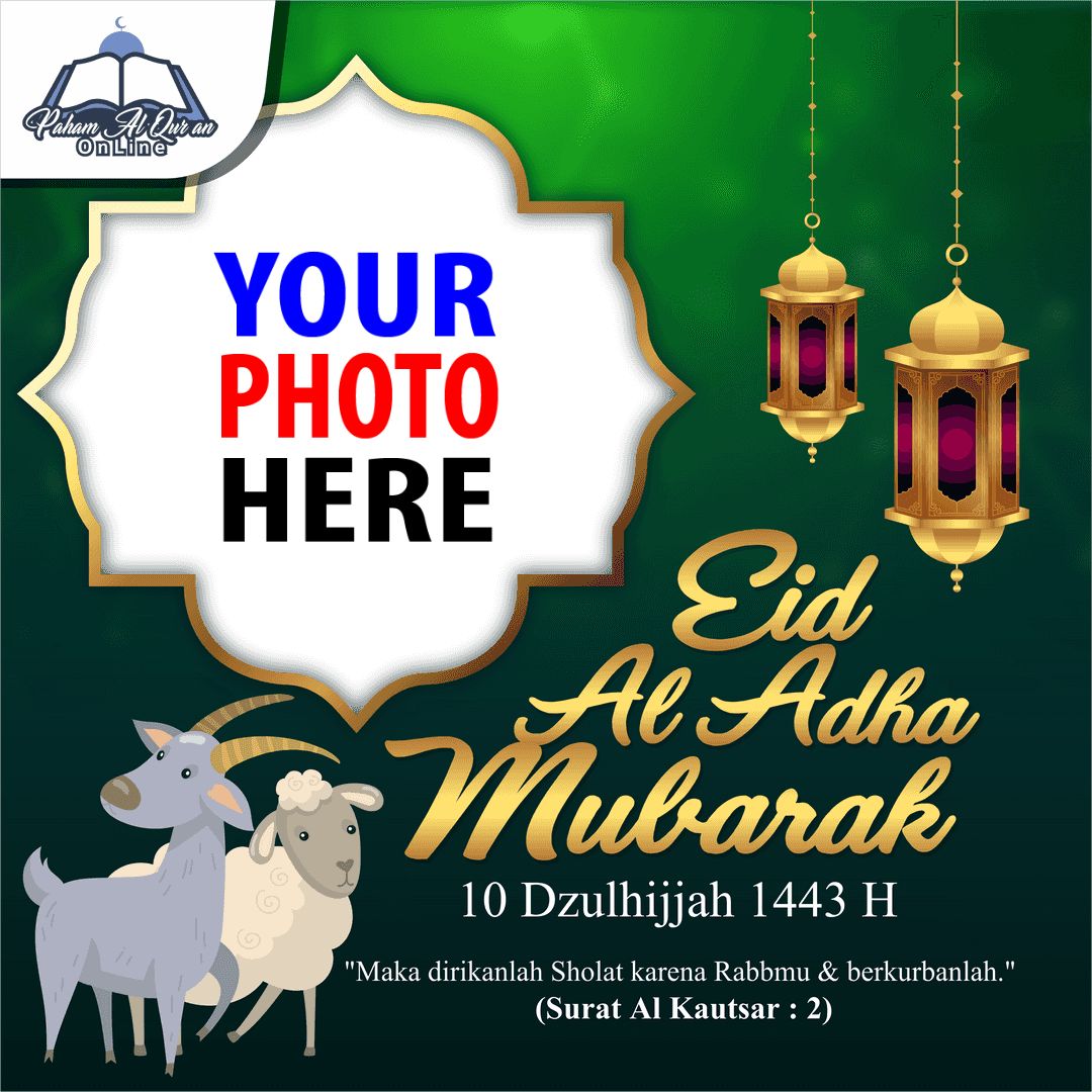 twibbon eid al adha greetings images frame design 8 img